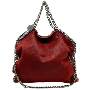 Stella McCartney Burgundy Falabella Bag with Silver Chains