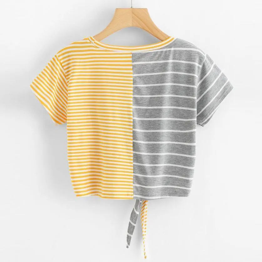 Striped Bow Tie T-Shirt