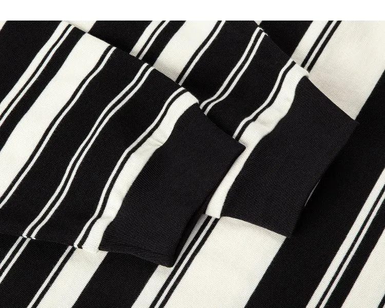 Striped Crew Neck Sweatshirt