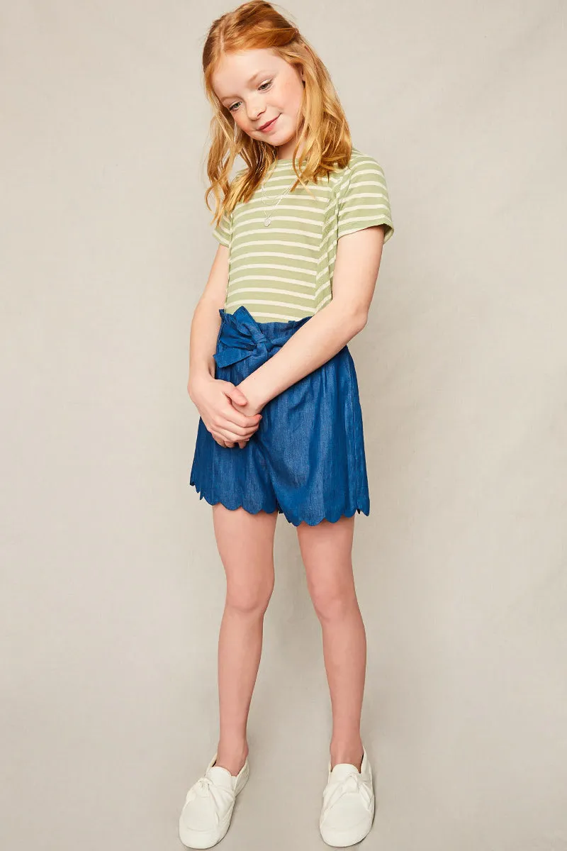 Striped Crew Neck T-Shirt