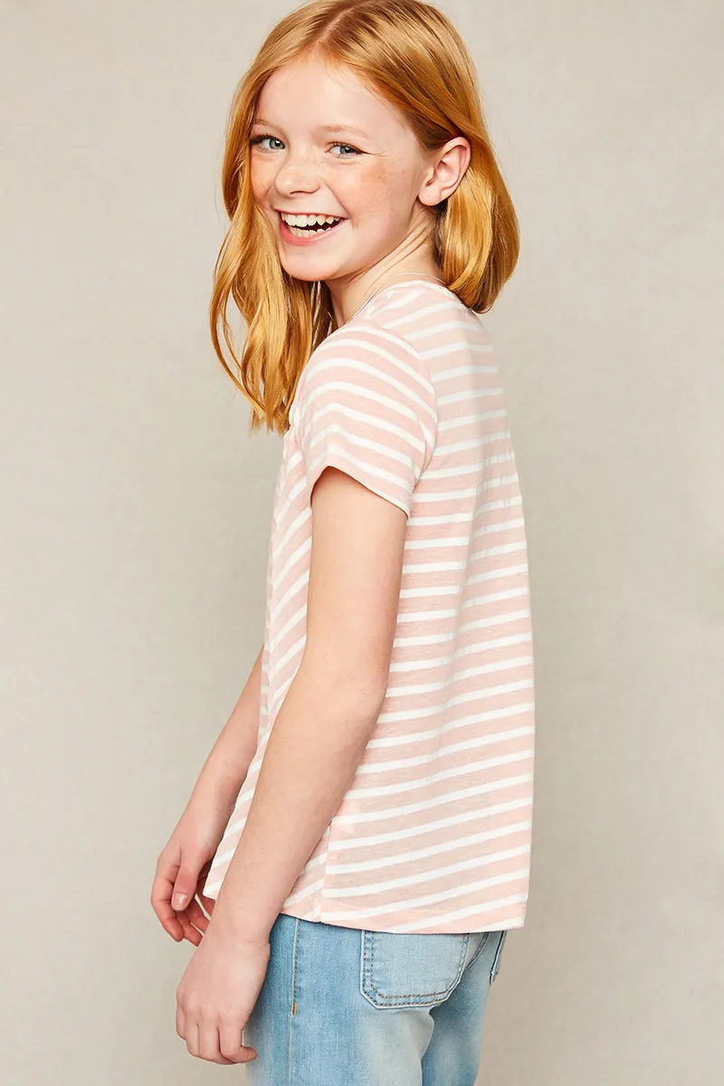 Striped Crew Neck T-Shirt