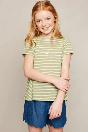 Striped Crew Neck T-Shirt