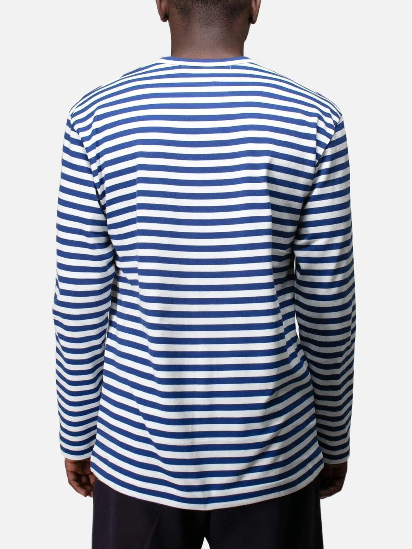Striped Long Sleeved T-Shirt - Navy/White