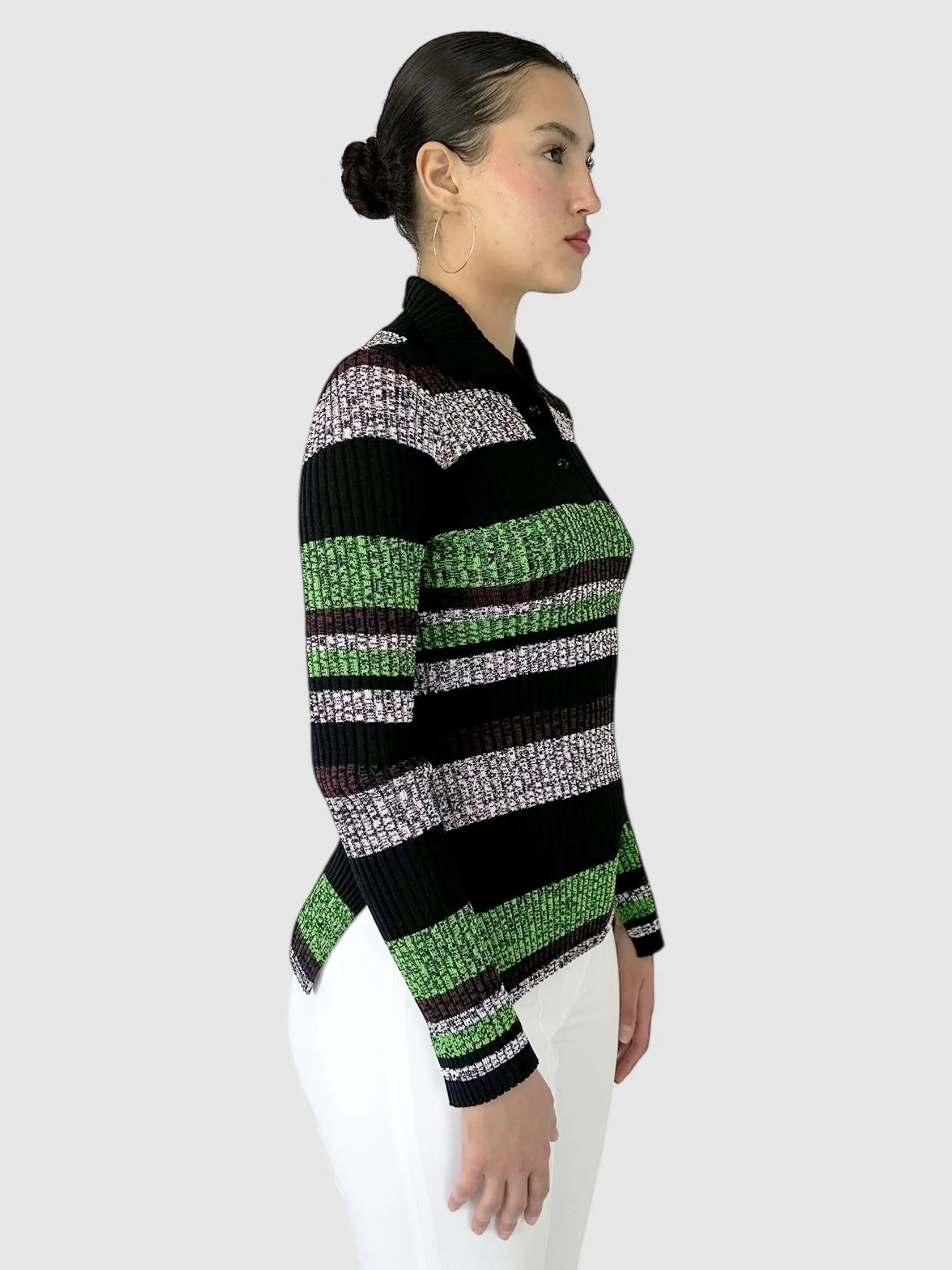 Striped Ribbed Top