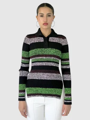 Striped Ribbed Top