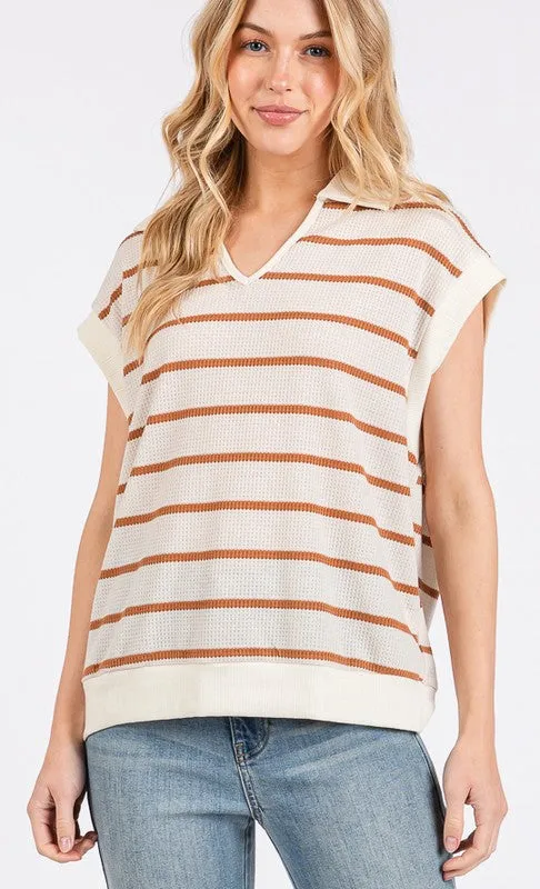 STRIPED SHIRTS SWEATER VEST