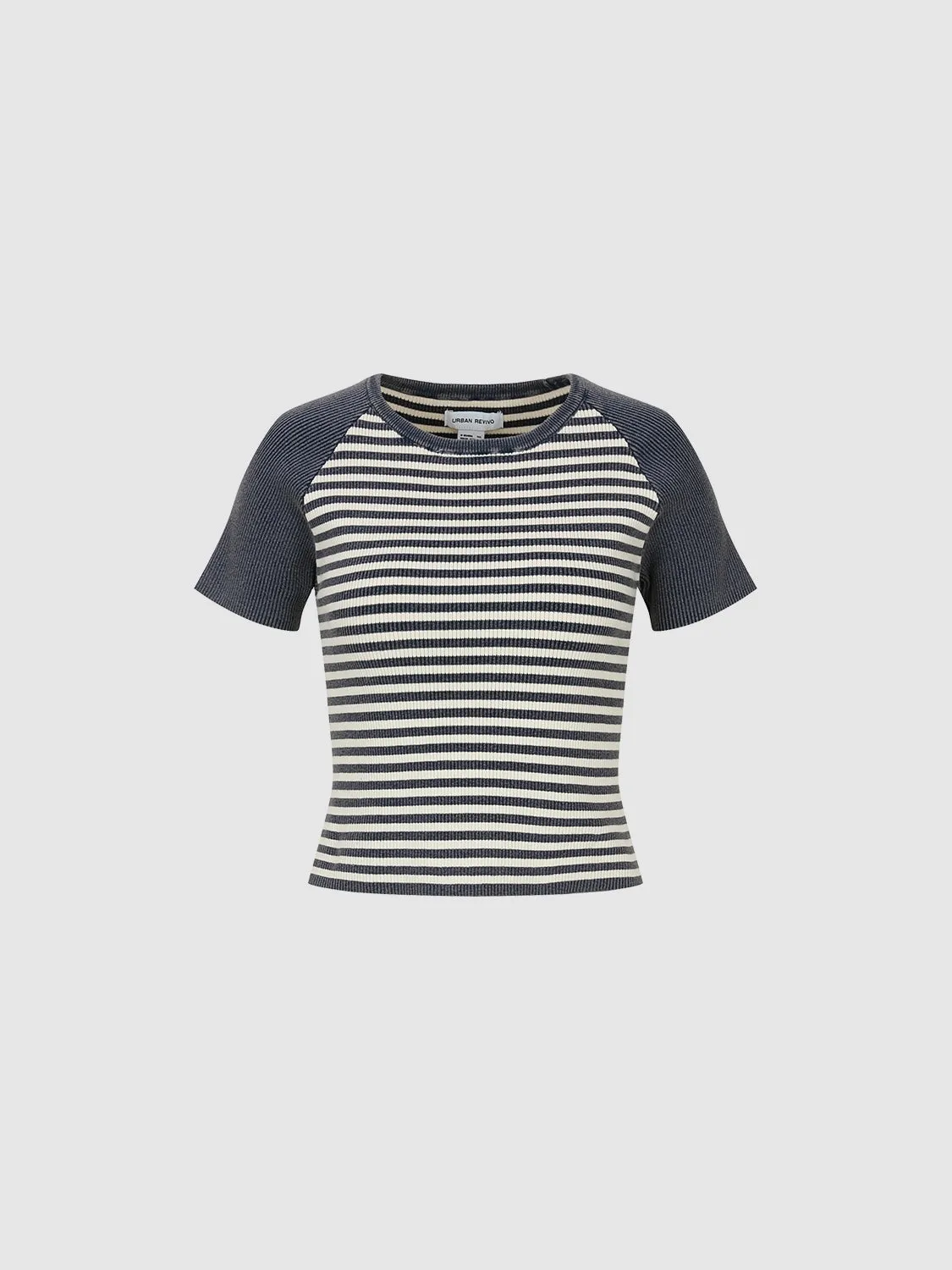 Striped Skinny Knitted T-Shirts