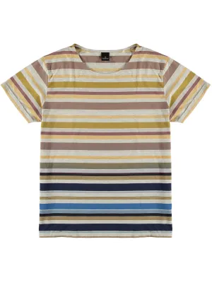 Striped T-Shirt  Natural Blue