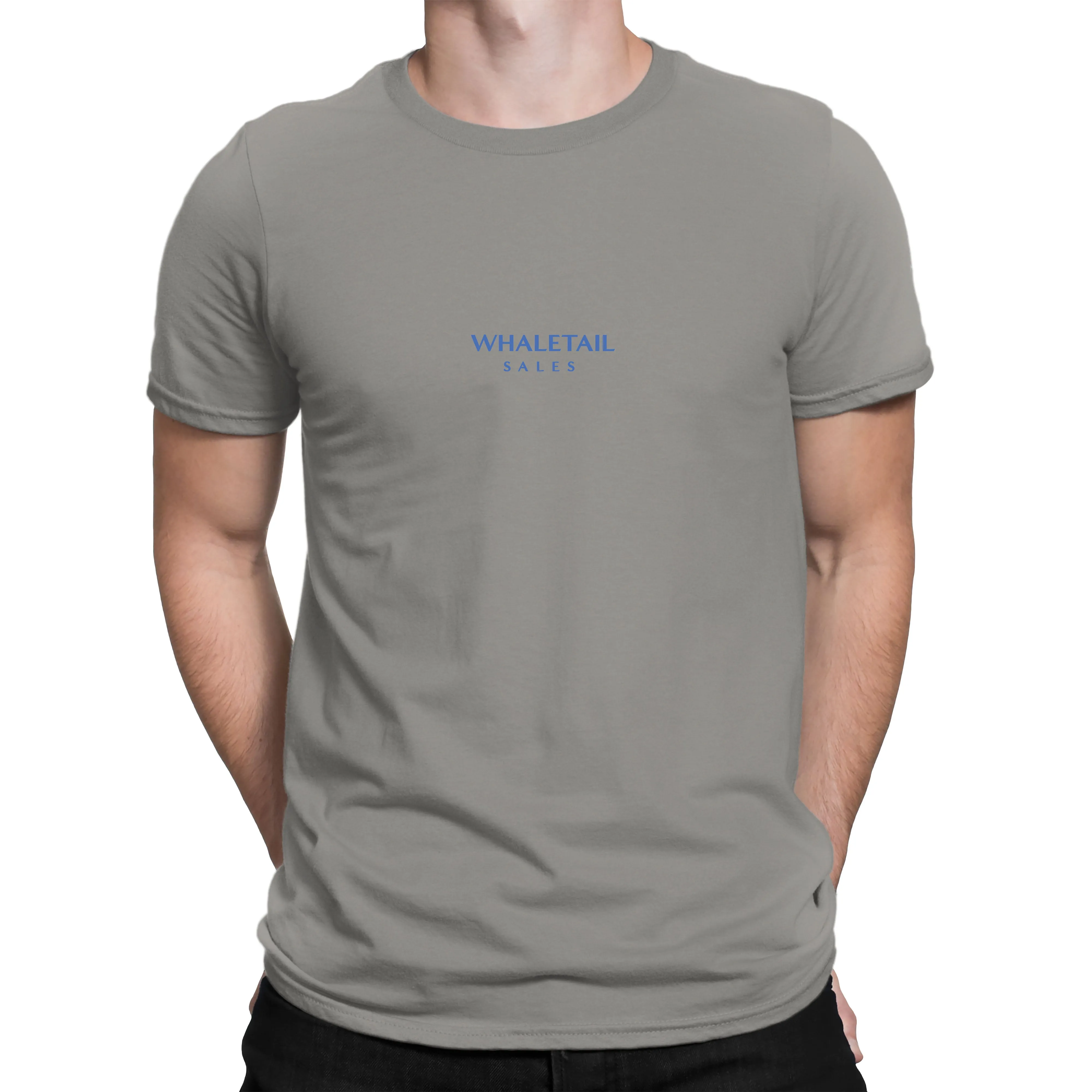 Striped Whale-Tail Sales T-Shirt
