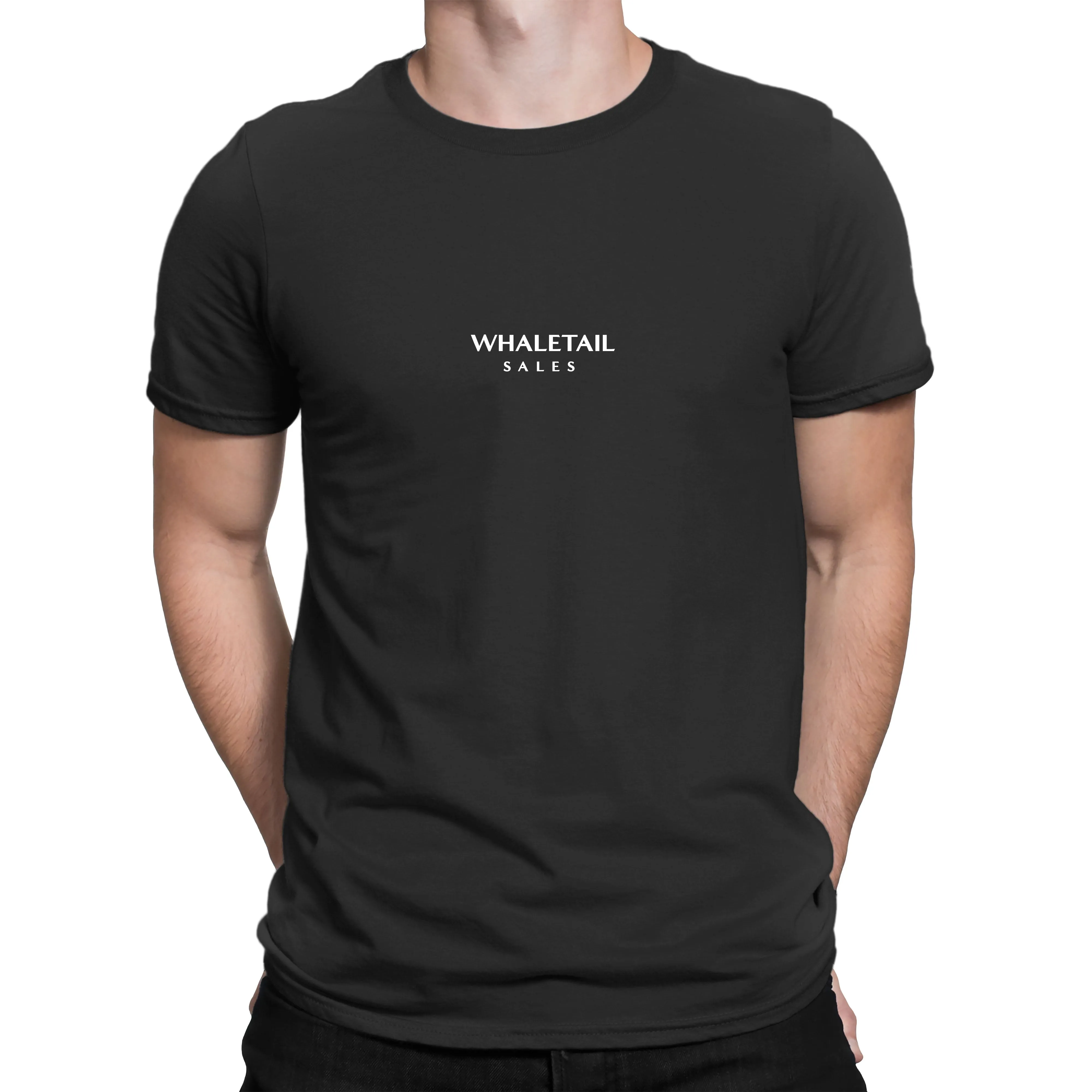 Striped Whale-Tail Sales T-Shirt