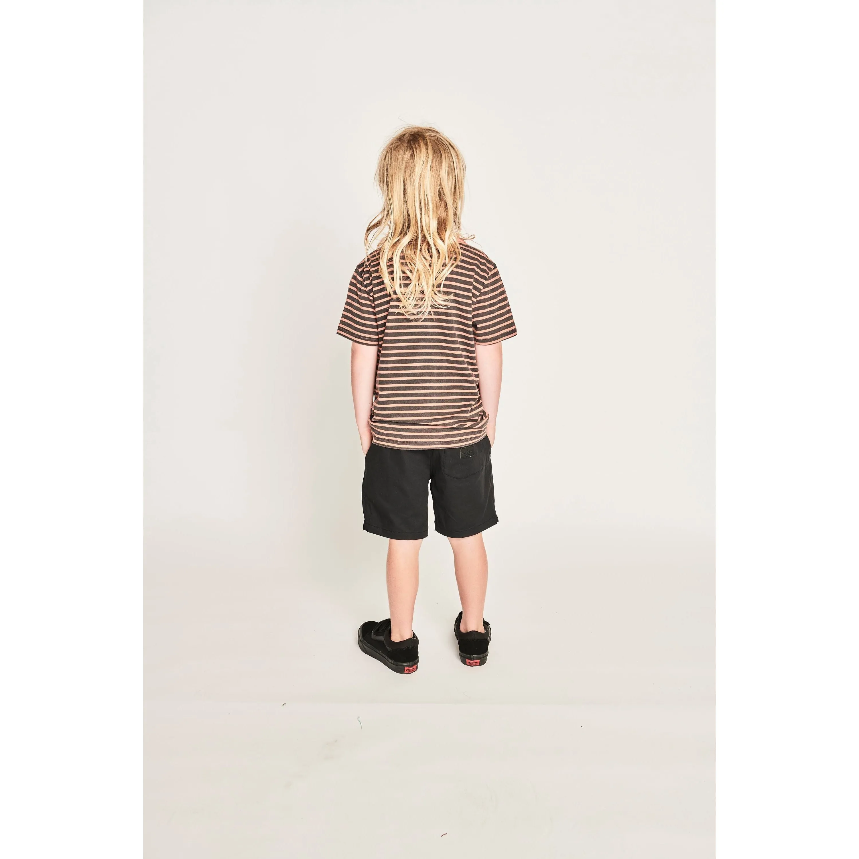 Stripewash Ss Tee - Fawn Stripe