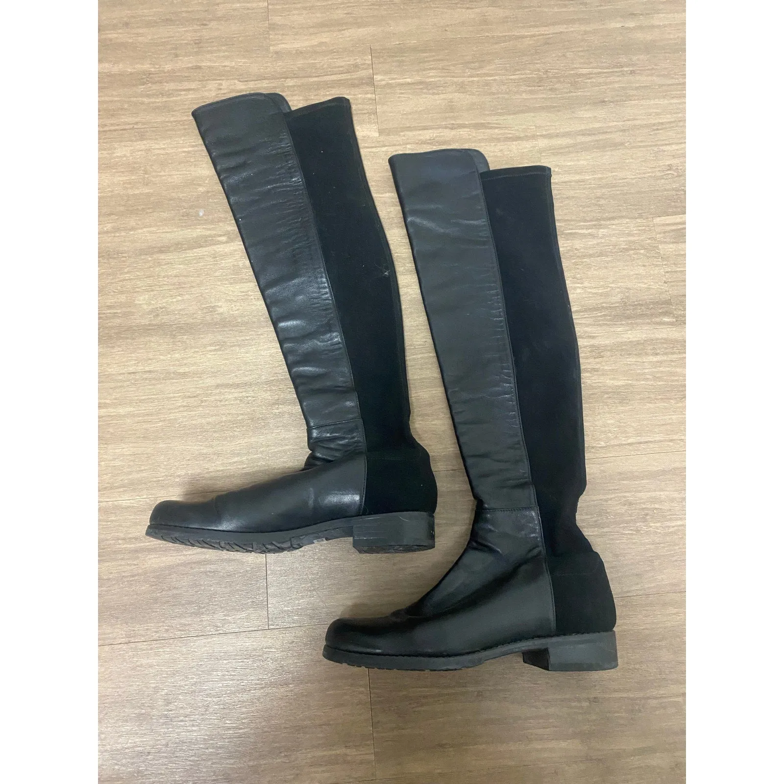 Stuart Weitzmen Black Knee High Boots Sz 5.5