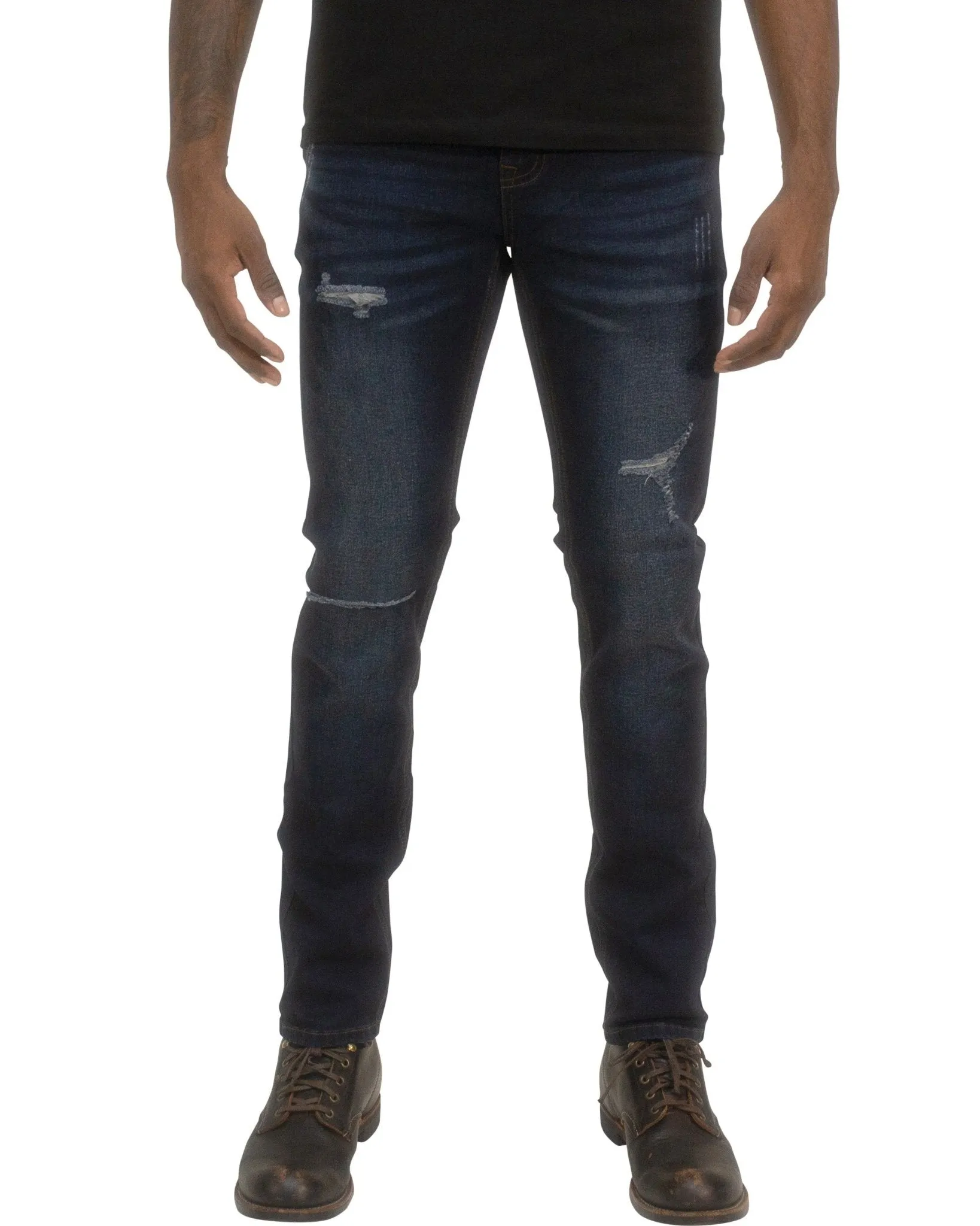 Super Skinny Ripped Jeans for Men – Tapered Fit with Distressed Details