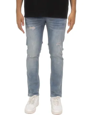Super Skinny Ripped Jeans for Men – Tapered Fit with Distressed Details