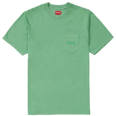 Supreme Overdyed Pocket Tee- Green