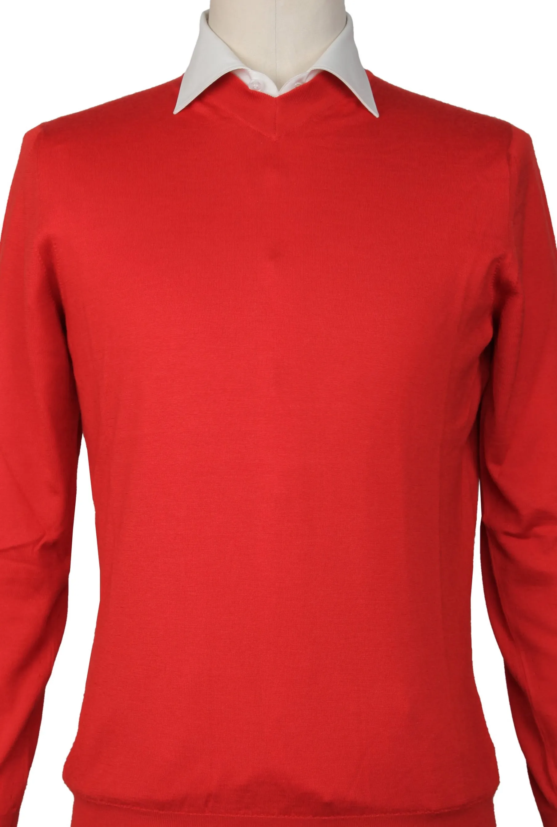 Svevo Parma Red V-Neck Sweater