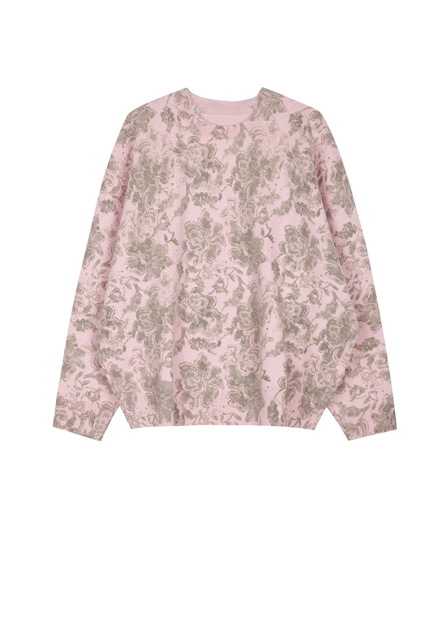 Sweater / JNBY Crewneck Wool Pullover Sweater