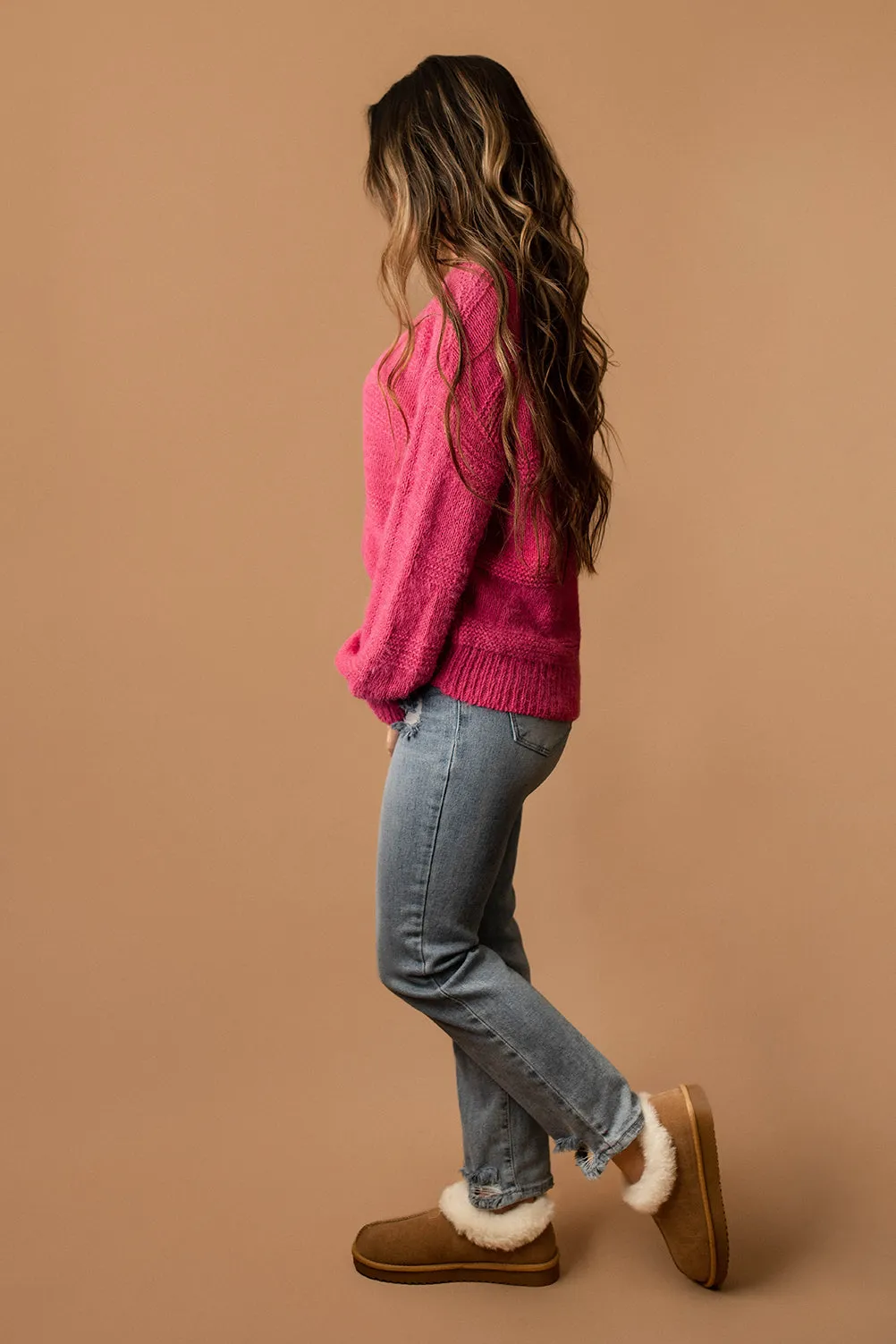 Sweetest Love Knit Sweater (Pink) | FINAL SALE