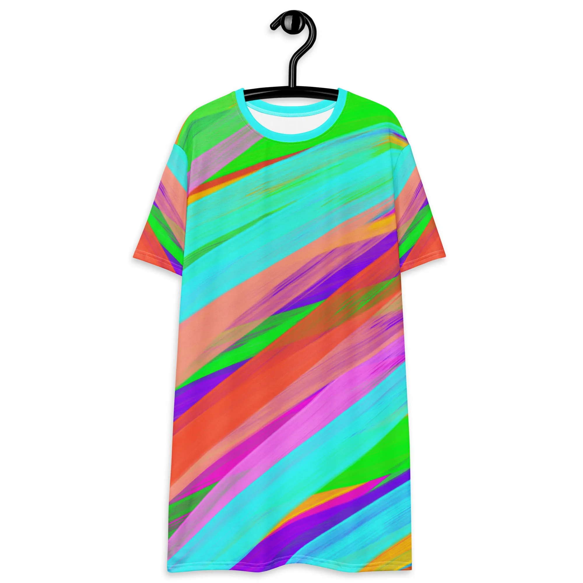 T-shirt Dress, Abstract Art Pop Kei