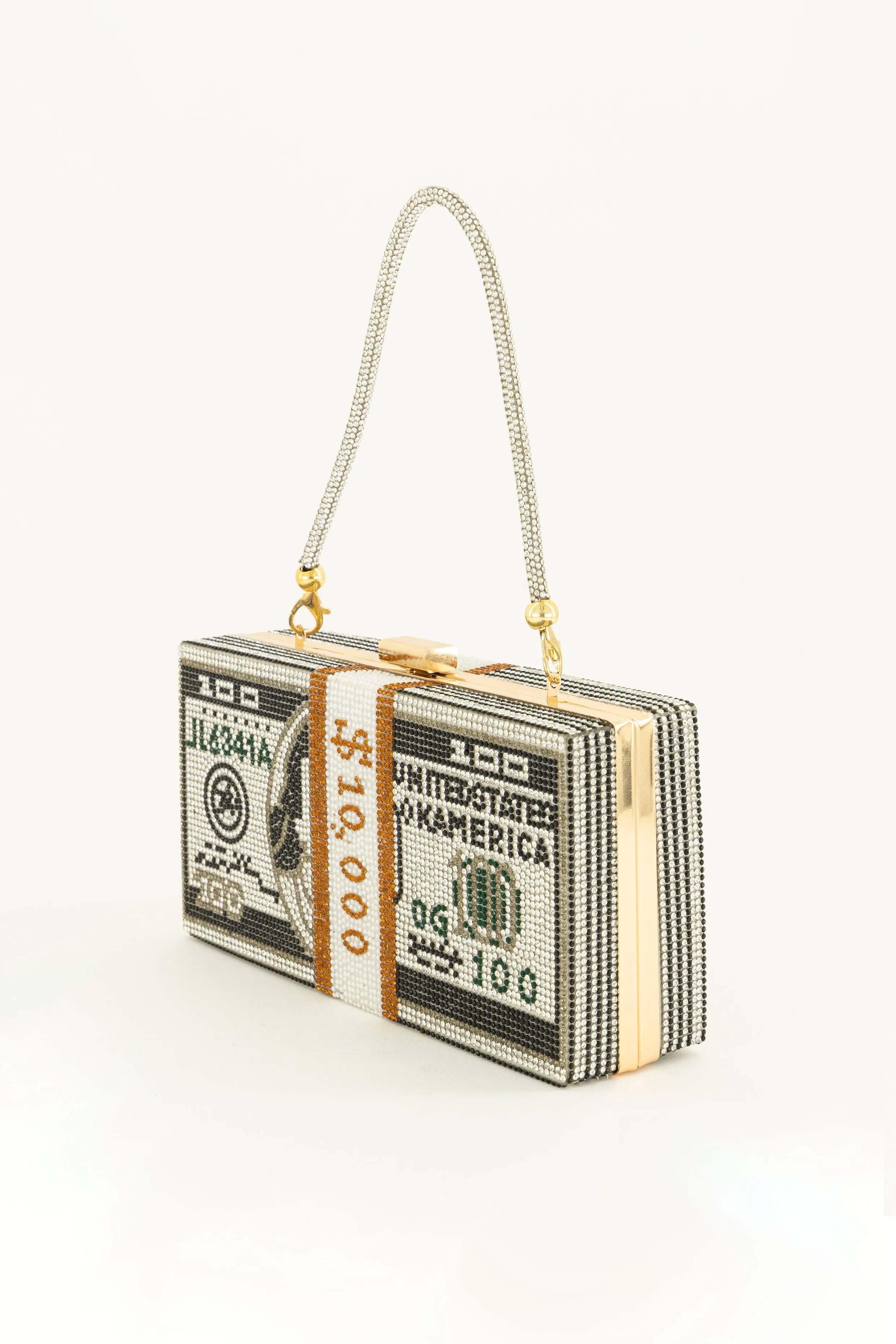 Take His Money Embellished Clutch