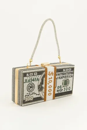 Take His Money Embellished Clutch