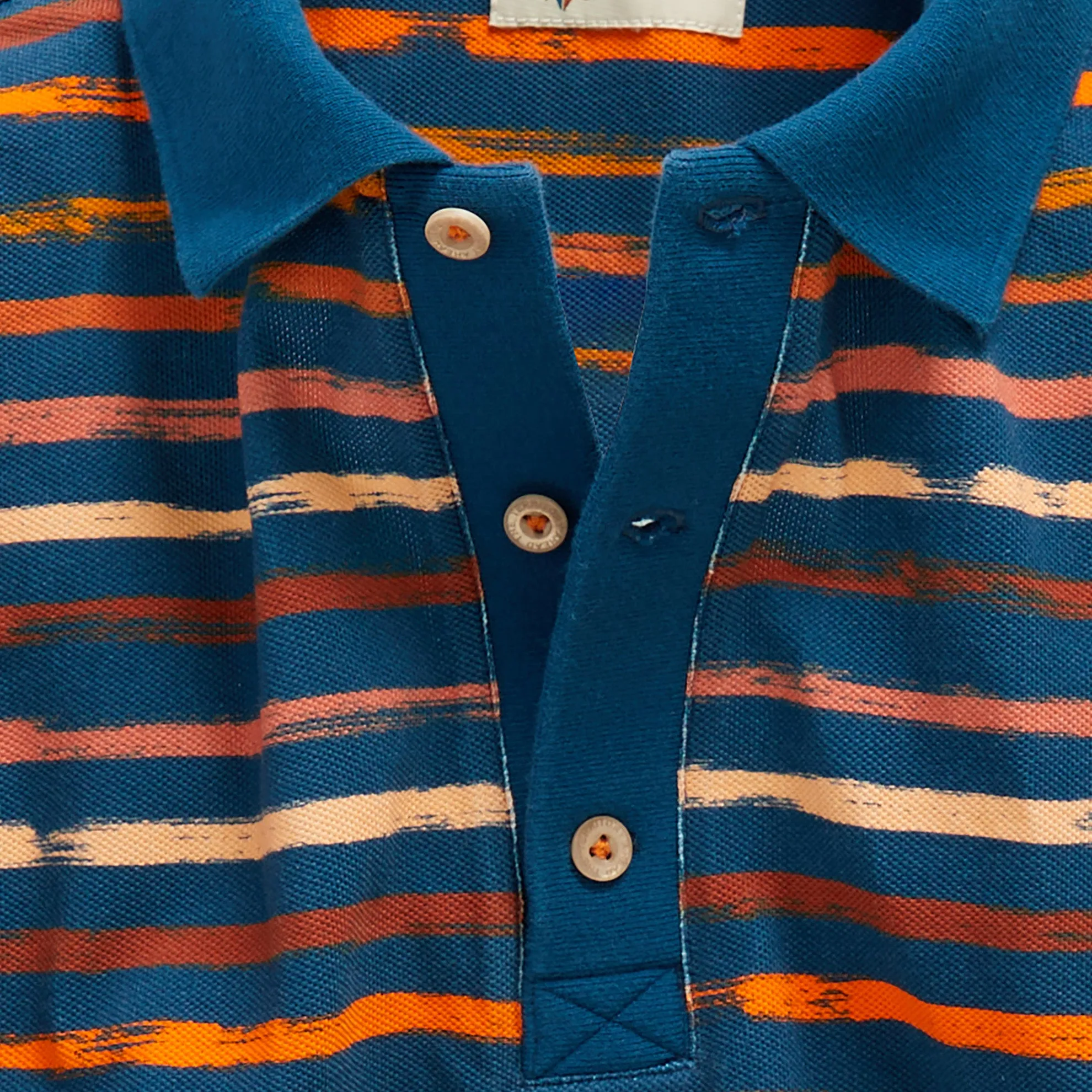 Taormina Striped Pique Polo