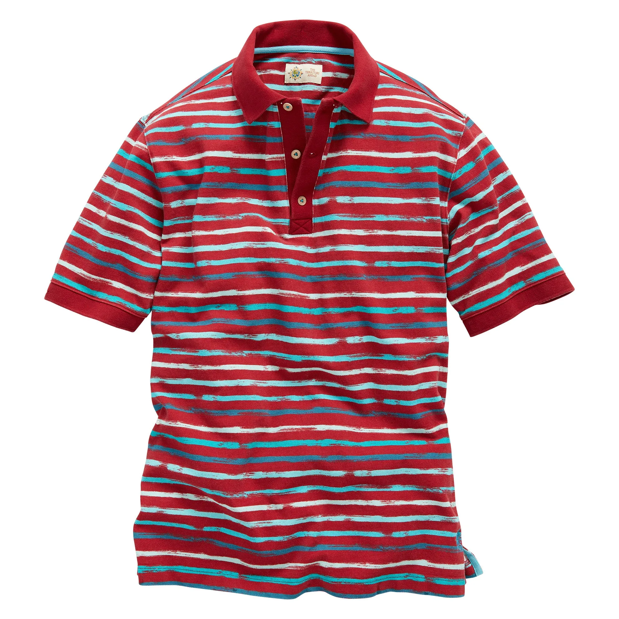 Taormina Striped Pique Polo