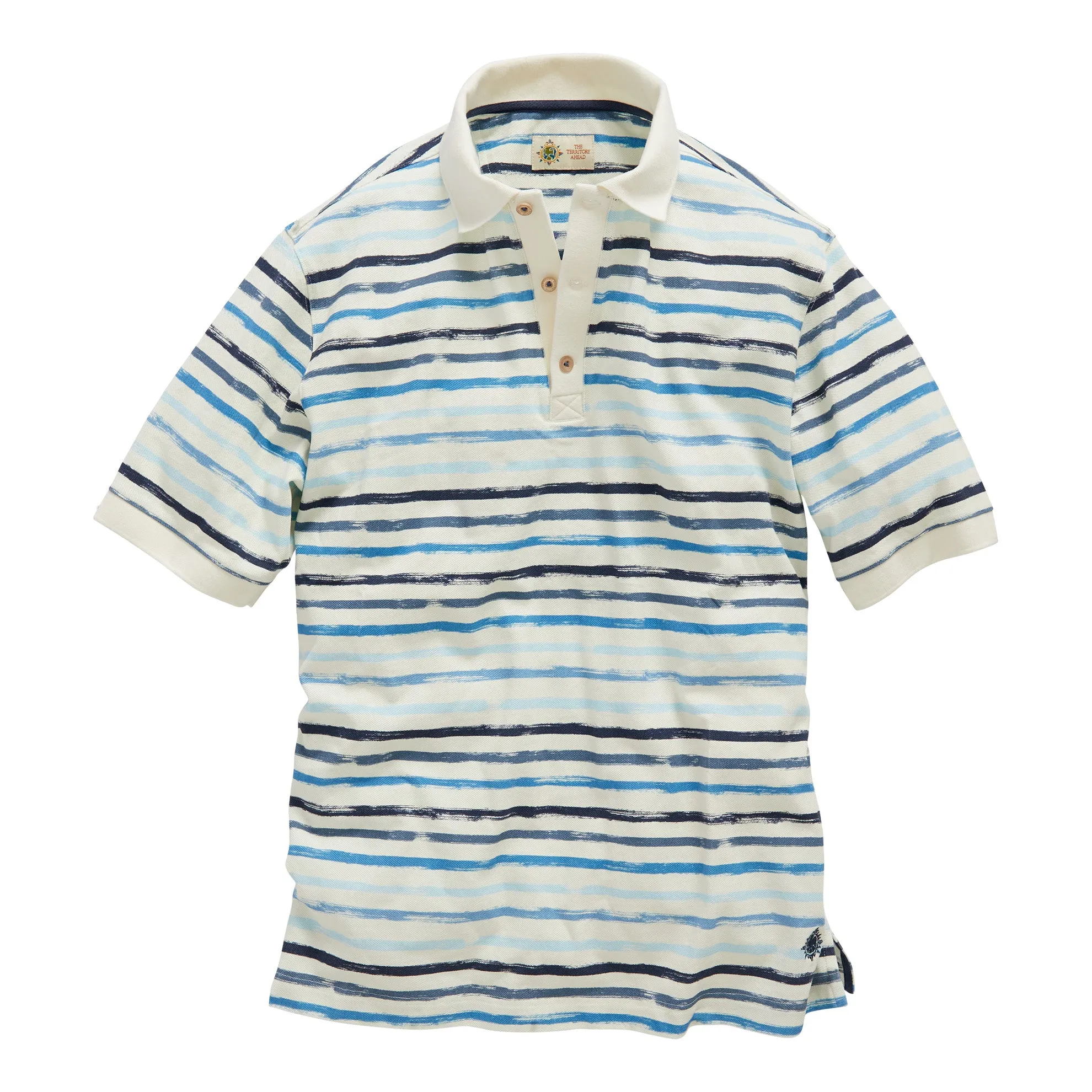 Taormina Striped Pique Polo