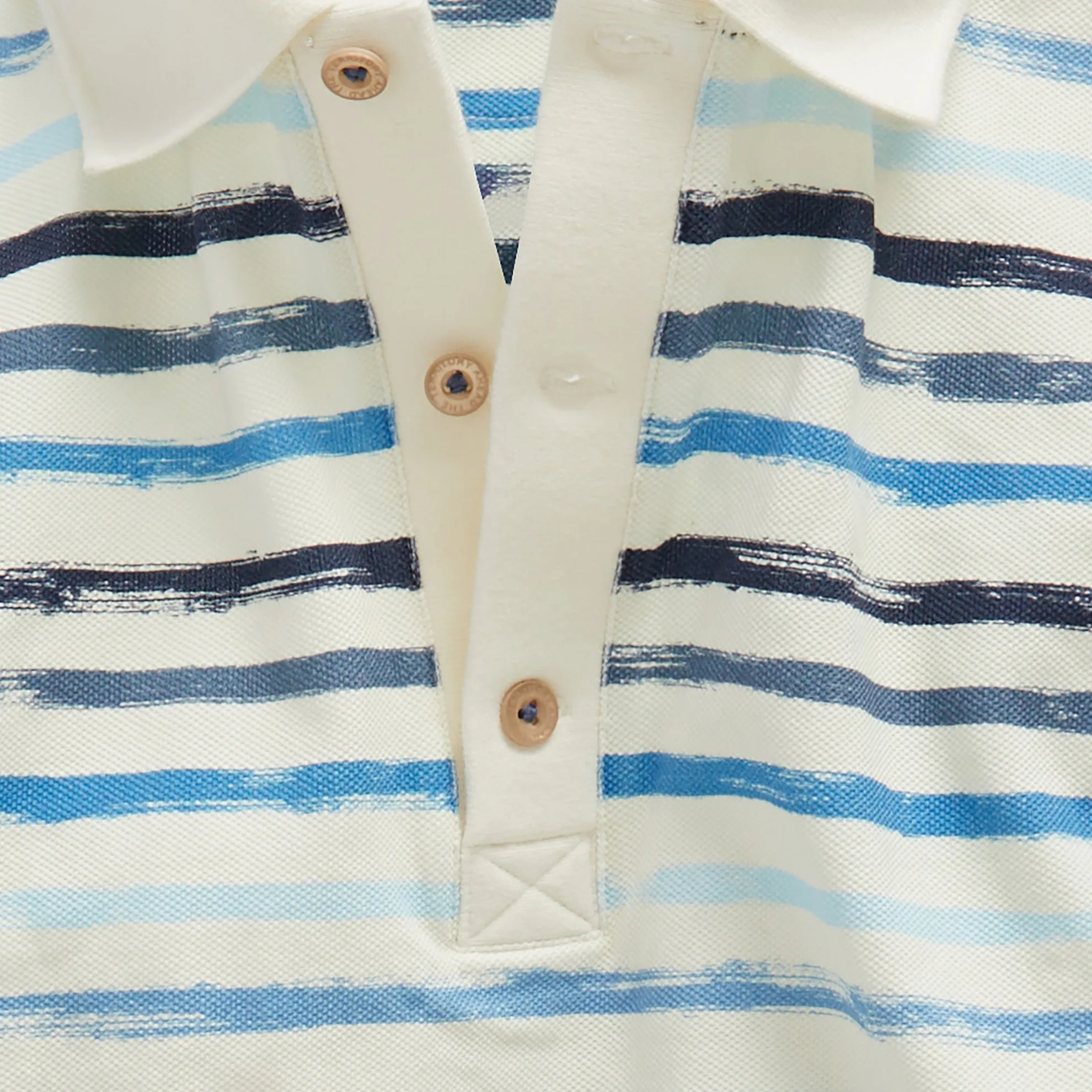 Taormina Striped Pique Polo