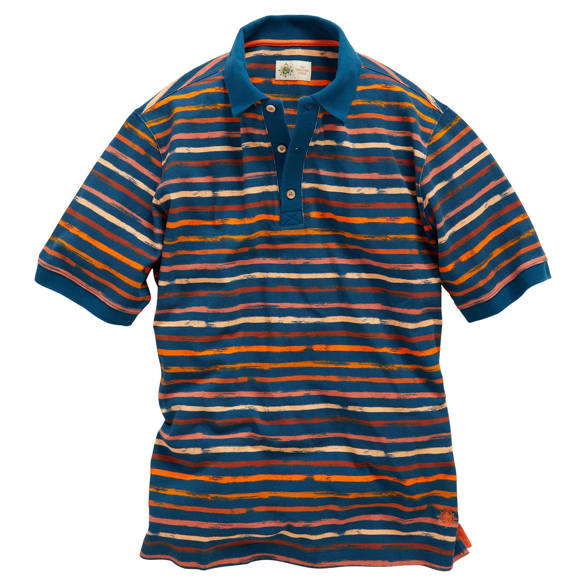 Taormina Striped Pique Polo
