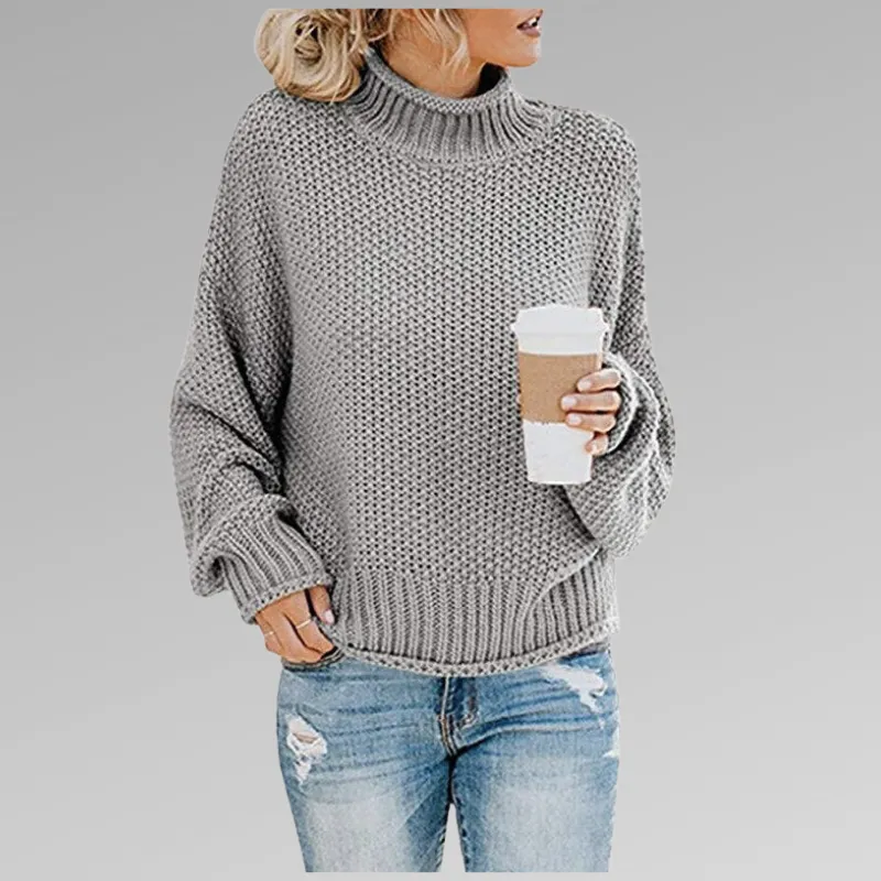 Temia | Cozy Knit Turtleneck Sweater