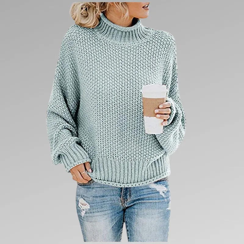 Temia | Cozy Knit Turtleneck Sweater