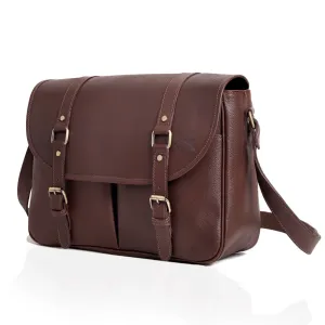 Terran Leather Messenger Bag
