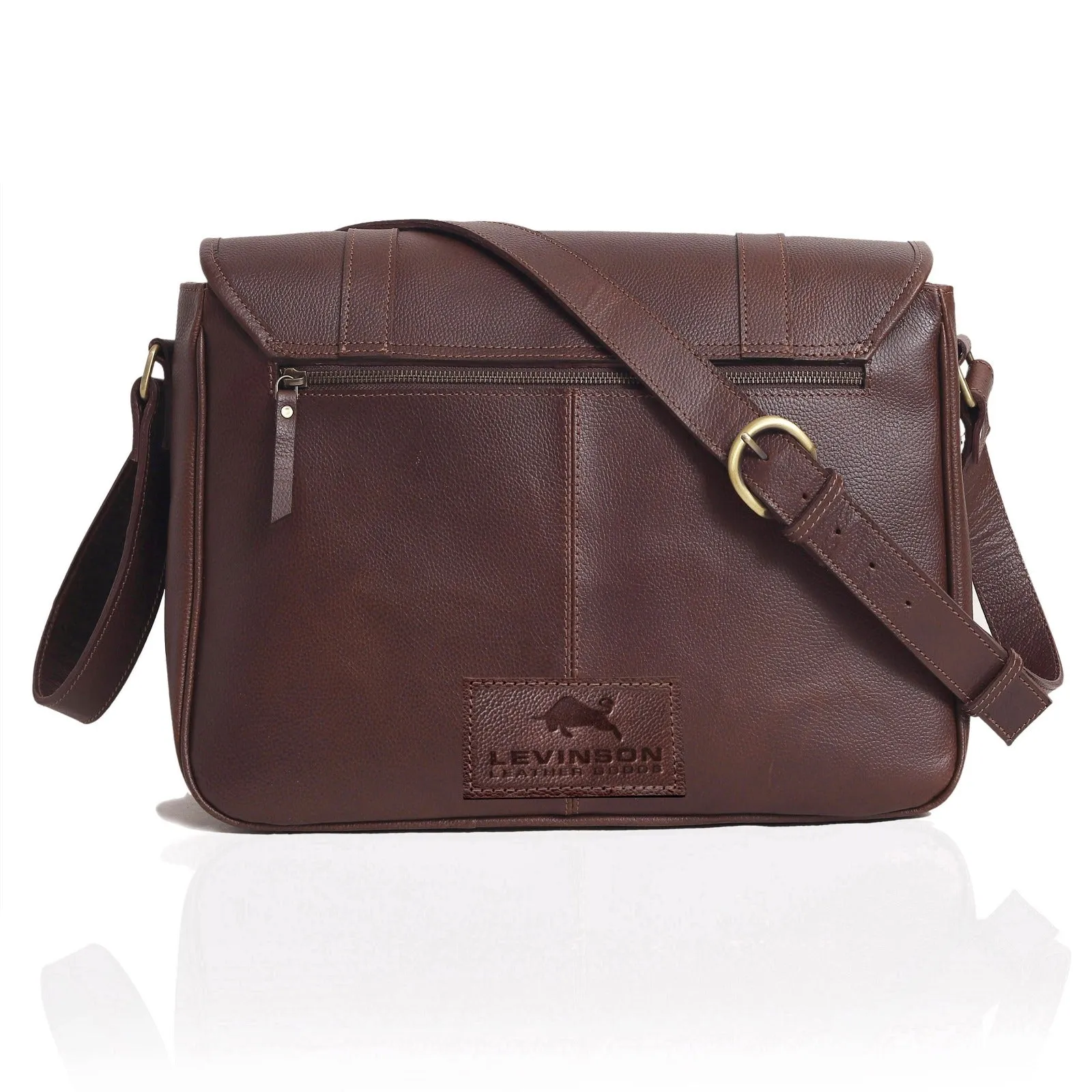 Terran Leather Messenger Bag