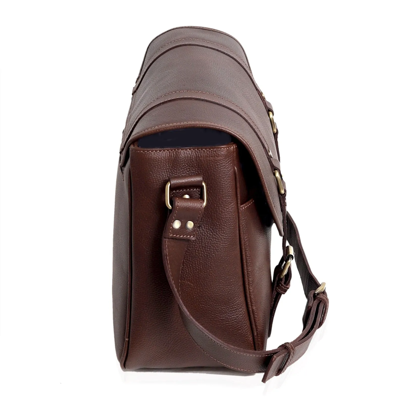 Terran Leather Messenger Bag
