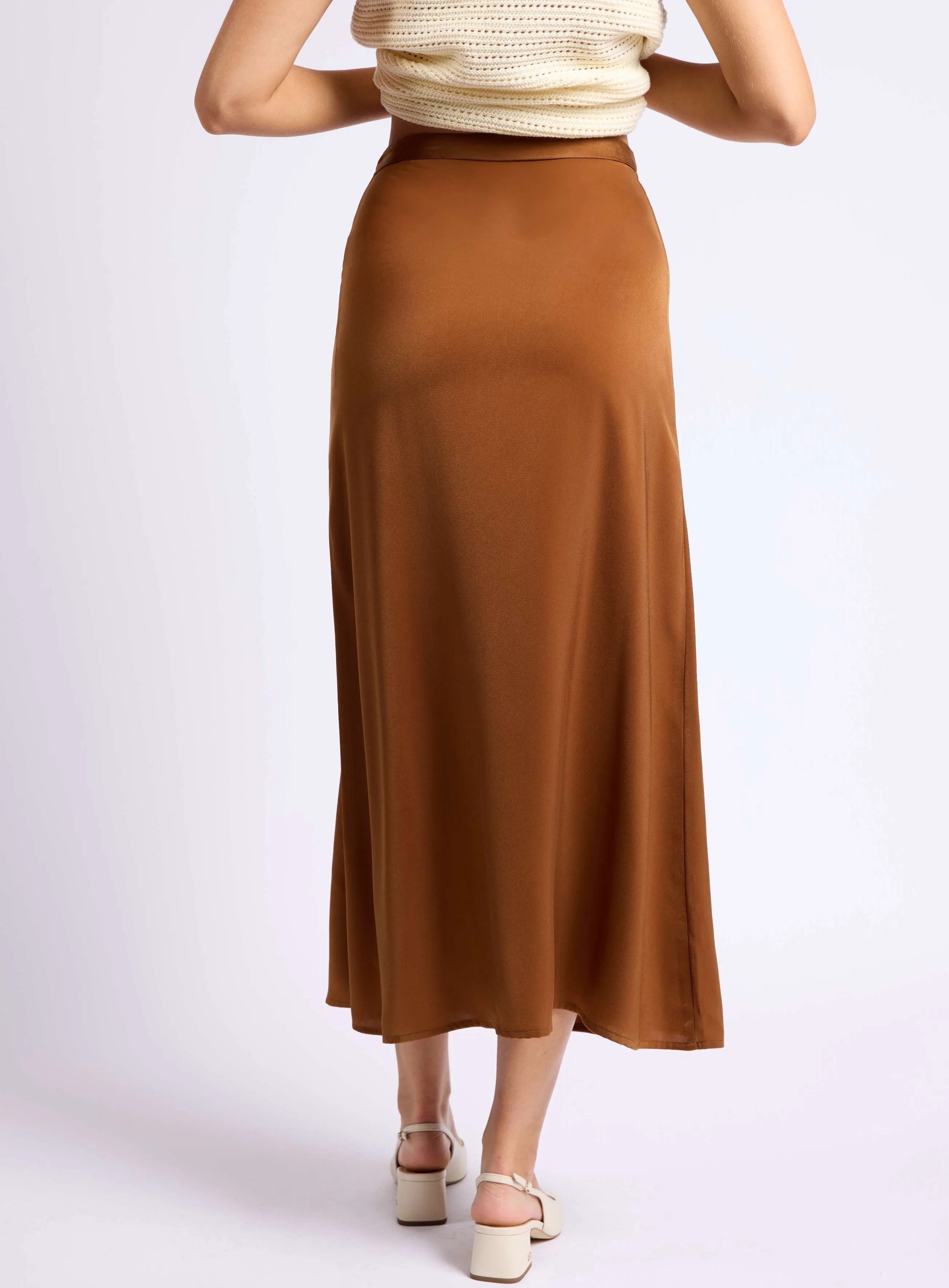The Aurelia Satin Skirt