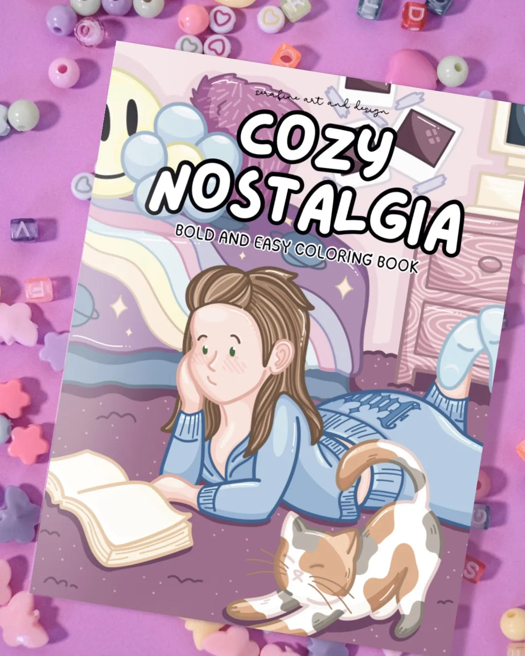 The Cozy Nostalgia Coloring Book by Serafine Art and Design