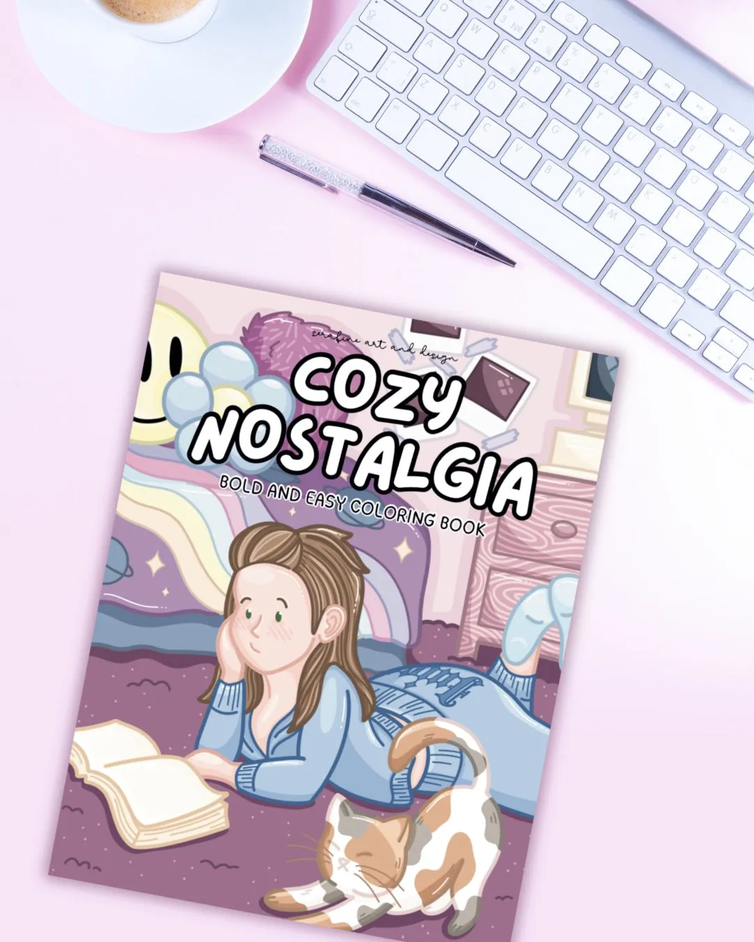 The Cozy Nostalgia Coloring Book by Serafine Art and Design