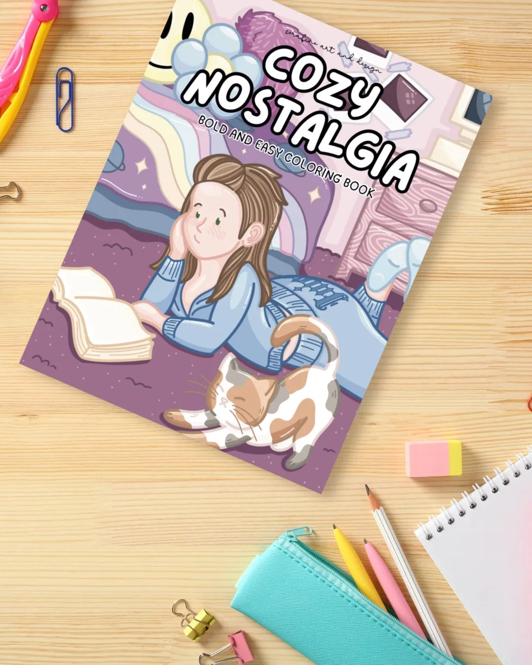The Cozy Nostalgia Coloring Book by Serafine Art and Design