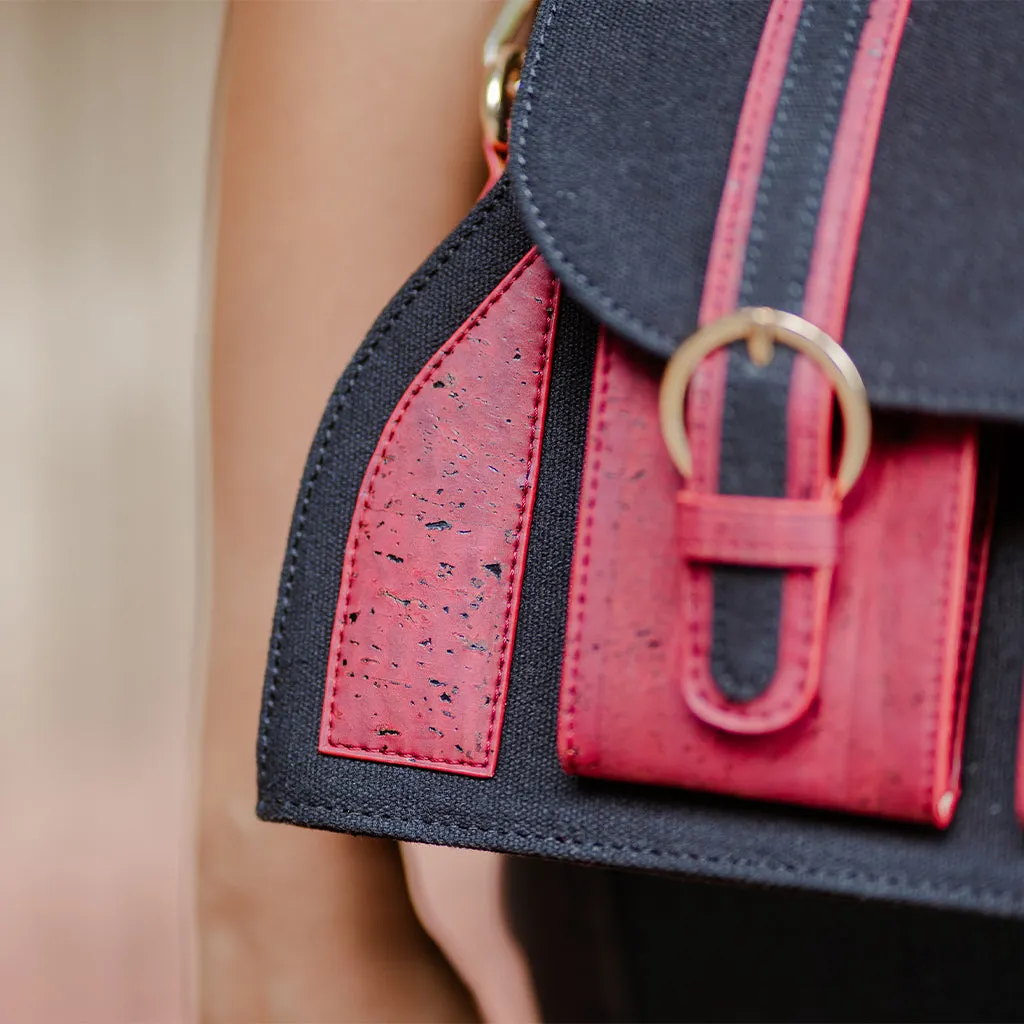 The Daakiya Noir Cork Satchel