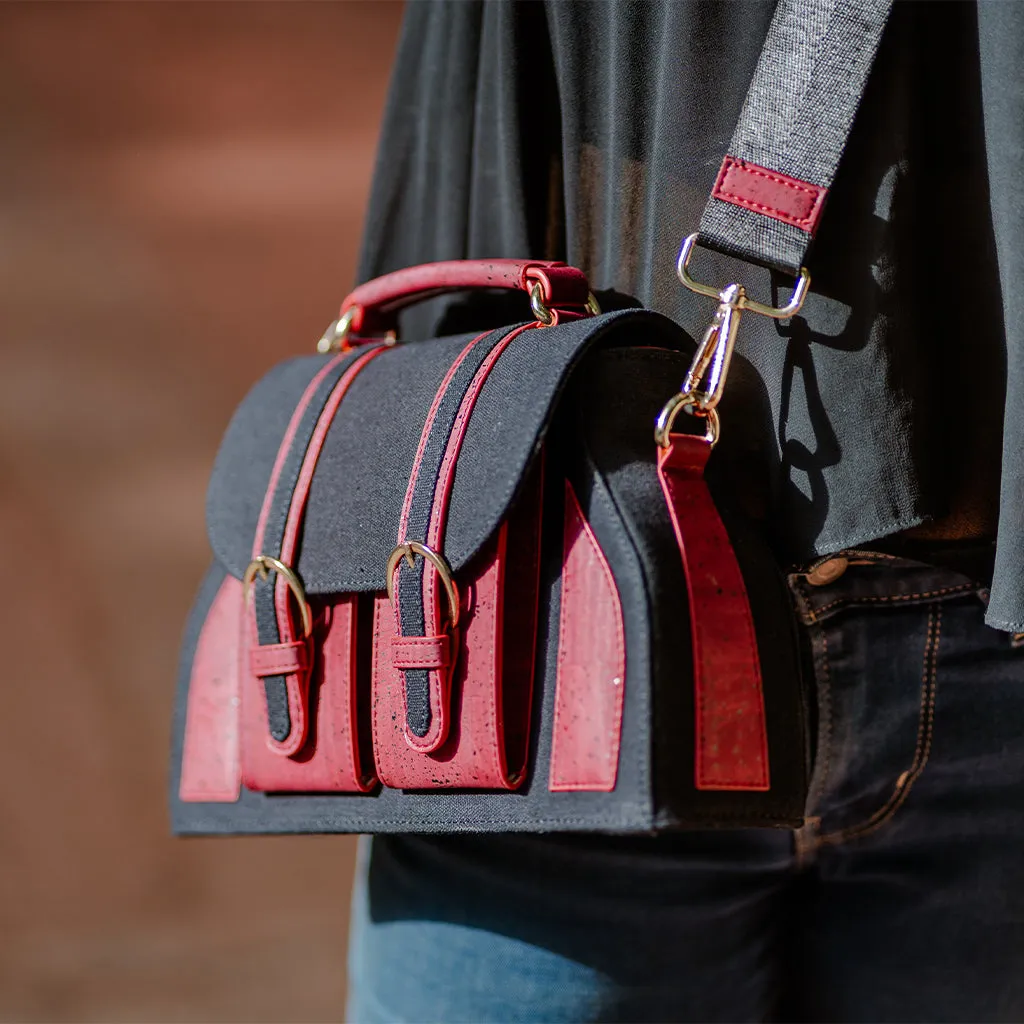 The Daakiya Noir Cork Satchel
