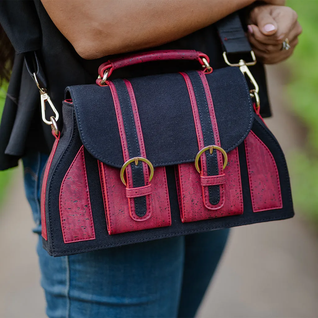 The Daakiya Noir Cork Satchel