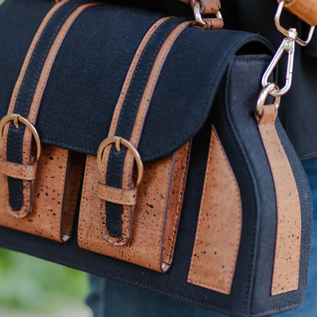 The Daakiya Noir Cork Satchel