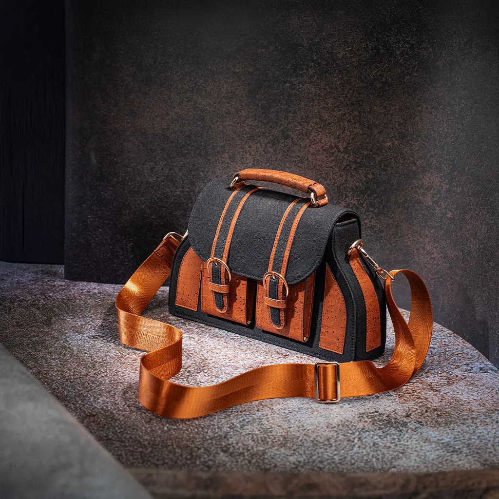 The Daakiya Noir Cork Satchel