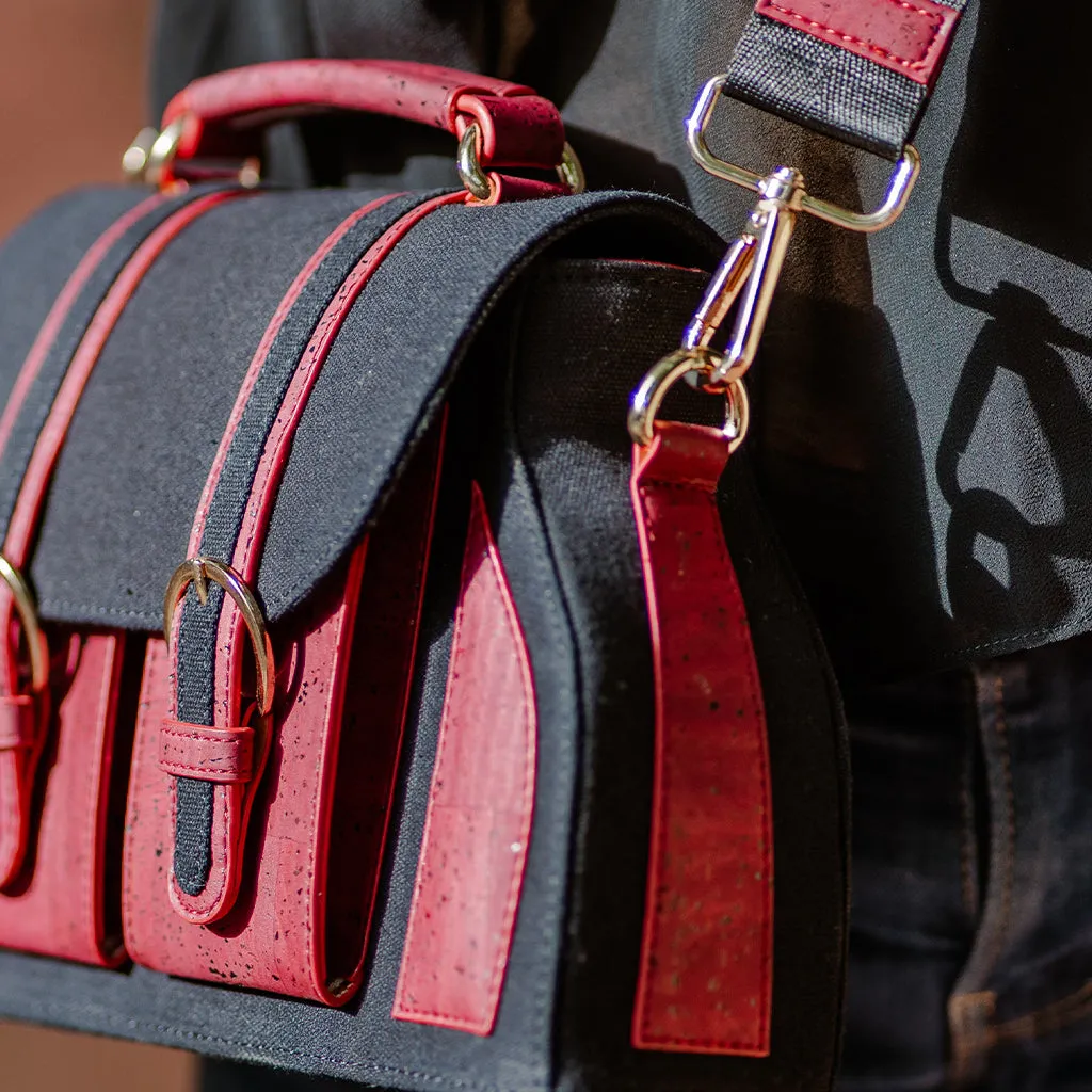 The Daakiya Noir Cork Satchel