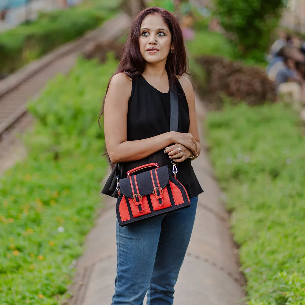 The Daakiya Noir Cork Satchel