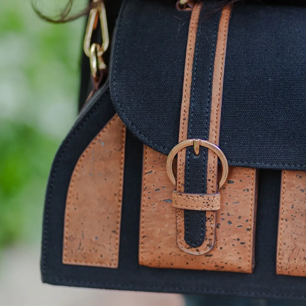 The Daakiya Noir Cork Satchel