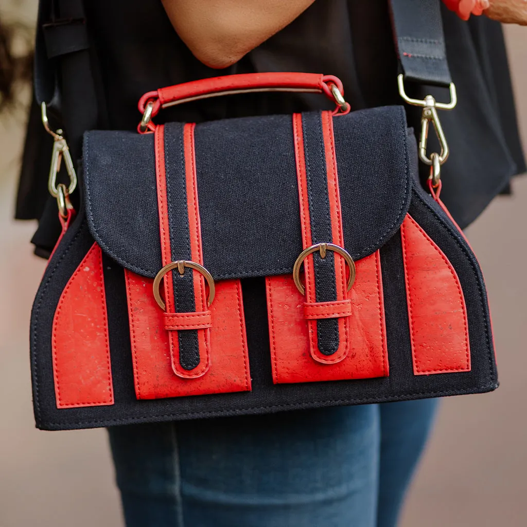 The Daakiya Noir Cork Satchel
