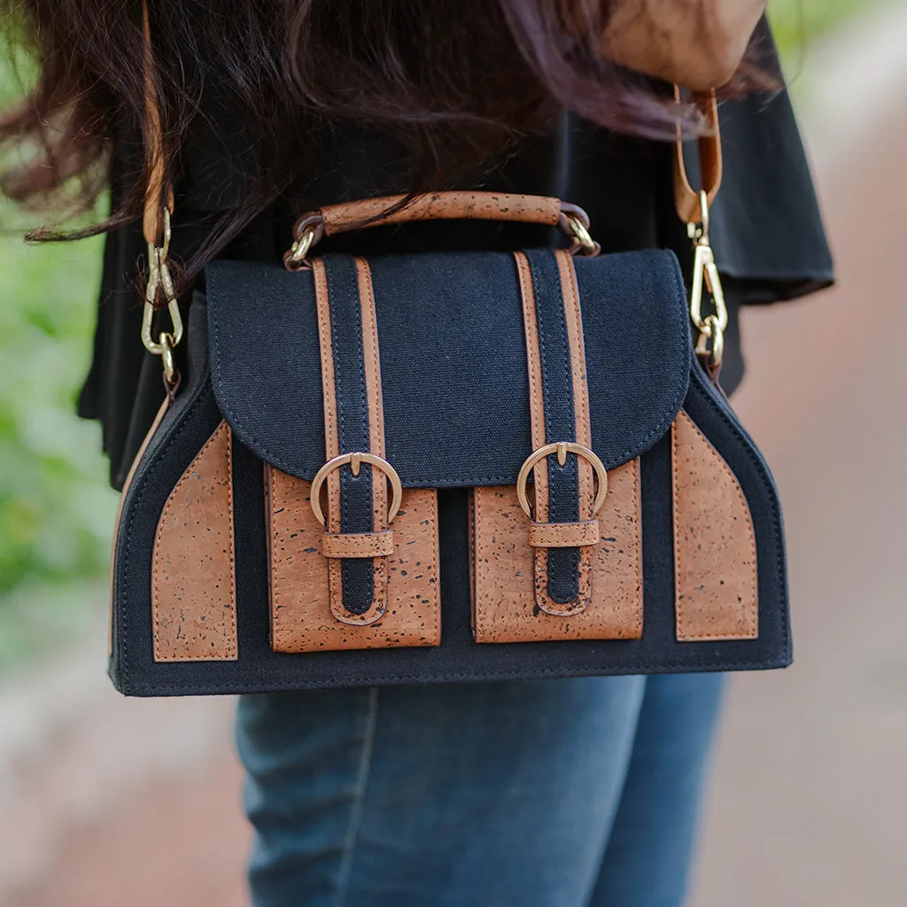 The Daakiya Noir Cork Satchel