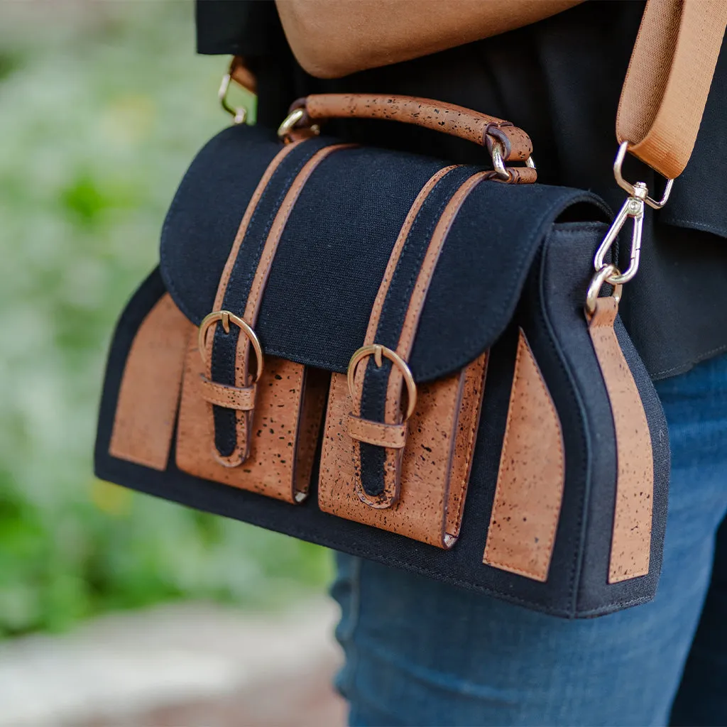 The Daakiya Noir Cork Satchel